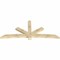 Ekena Millwork Alberta Rough Sawn Timber Gable Bracket, Douglas Fir, 108"W x 45"H x 4"D x 6"F, 10/12 Pitch GBW108X45X0406ALB00RDF - alternate 5